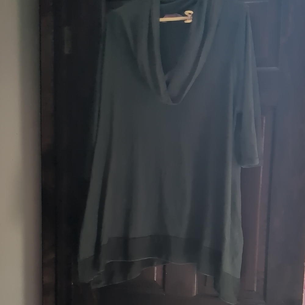 SJS Olive Green Cowl Neck Top